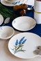 Hermia Lavanta Juego de Cena de Porcelana de 18 Piezas en Blanco, Azul y Verde